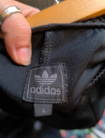 Adidas Originals Black Jogging Bottoms – Size L – Very Good Condition – photo 3